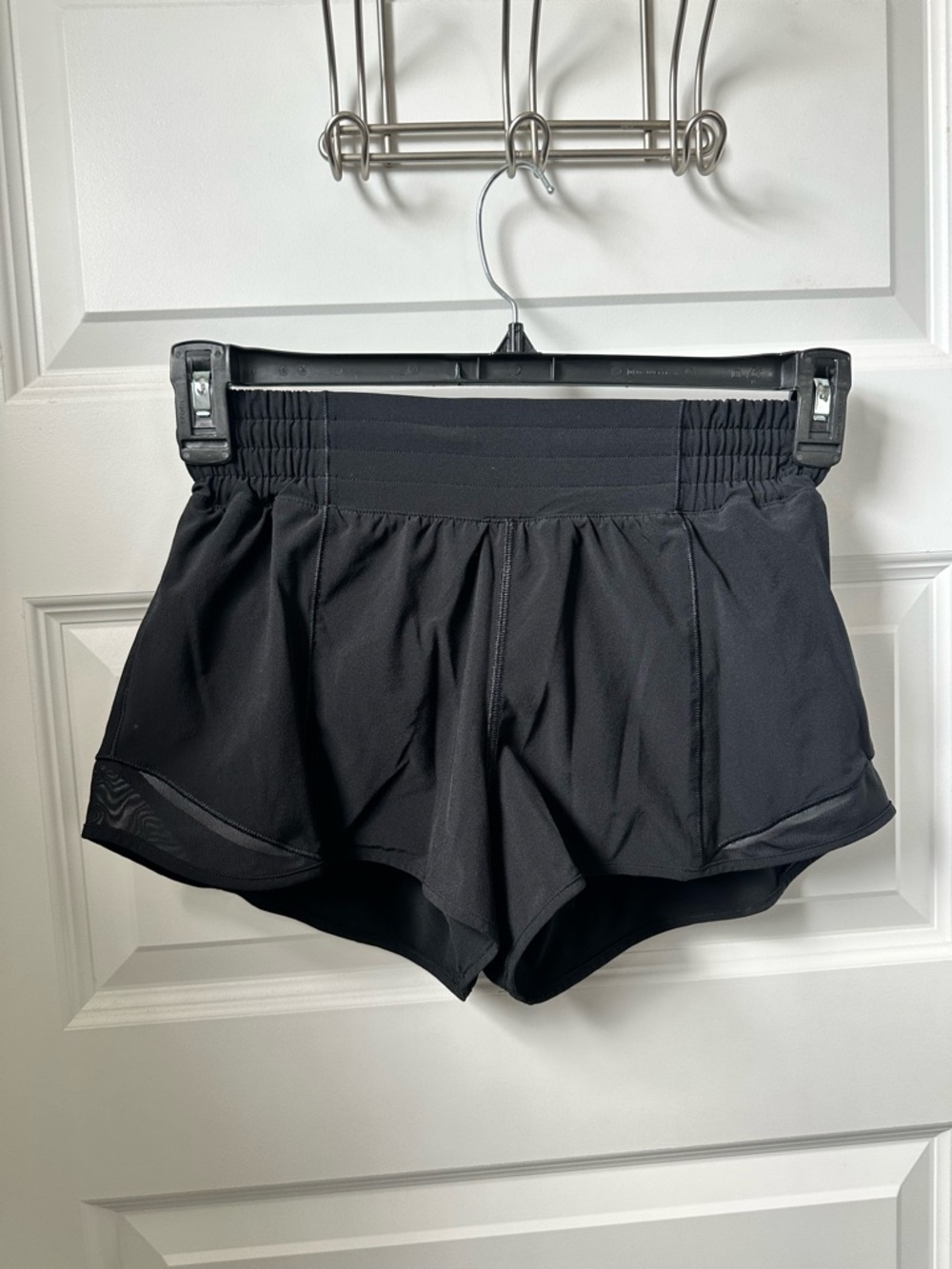 lululemon athletica Black Women's Athletic Shorts with Wide Elastic Waistband